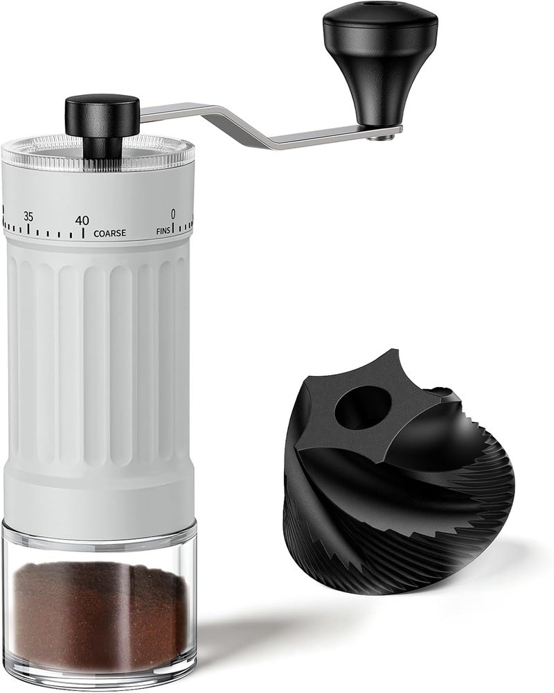 EZVING Mini Manual Coffee Grinder – 40 Adjustable Settings, Portable Hand Crank Mill with 30g Capacity, Conical Burr for Espresso, Pour Over, French Press | Perfect for Travel, Camping & Office - Image 1